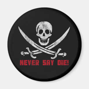 Skull och korsben magnet