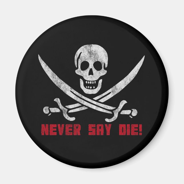 Skull och korsben magnet (Framsidan)