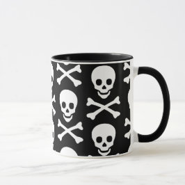 Skull och korsben mugg