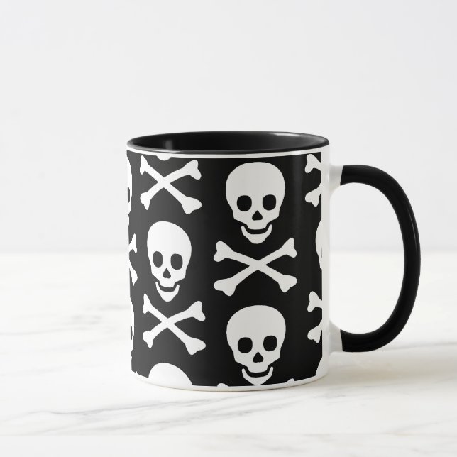 Skull och korsben mugg (Höger)