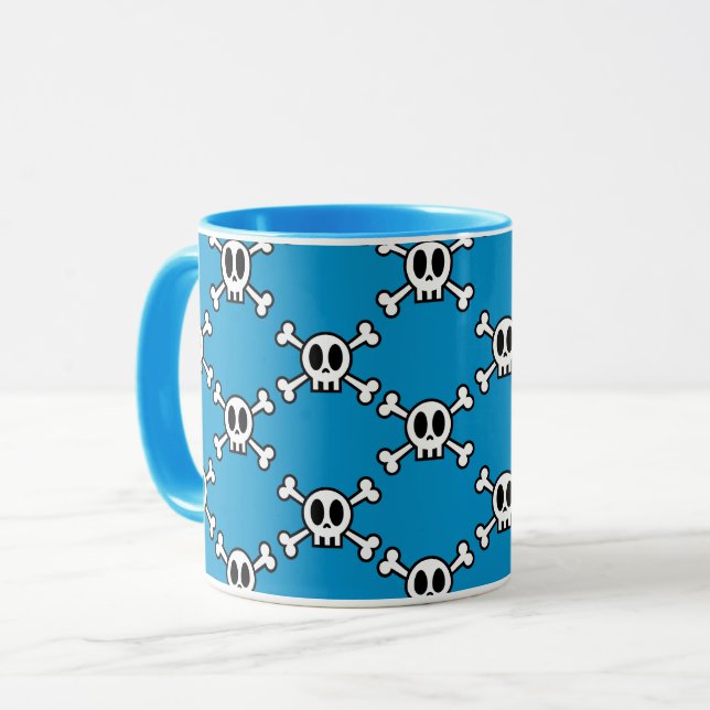 Skull och korsben mugg (Framsida vänster)