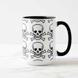 Skull och korsben mugg