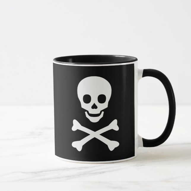 Skull och korsben mugg (Höger)