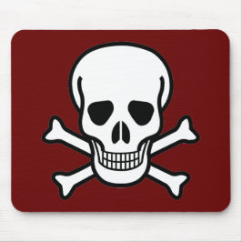 Skull och korsben musmatta