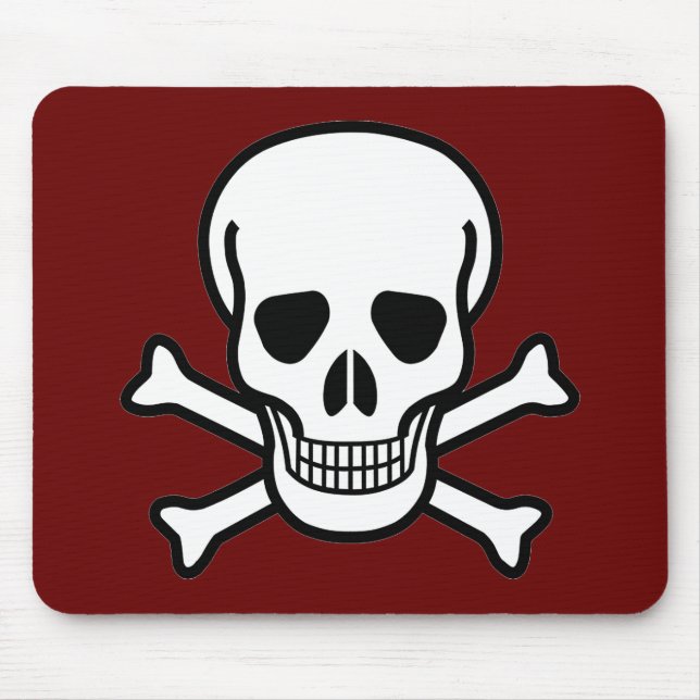 Skull och korsben musmatta (Framsidan)