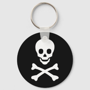 Skull och korsben nyckelring