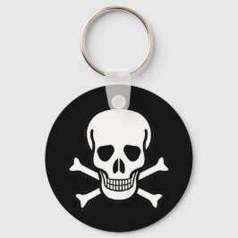 Skull och korsben nyckelring