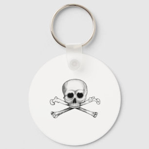 Skull och korsben nyckelring