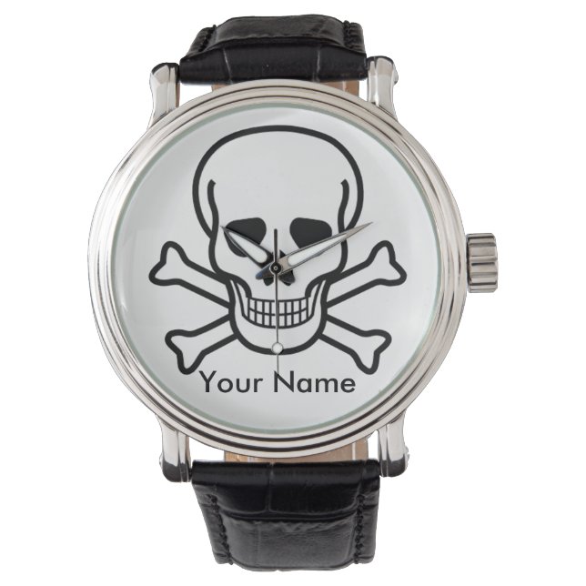 Skull och korsben på Watch Personalize Armbandsur (Framsida)