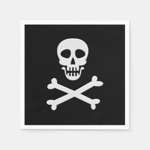 Skull och korsben pappersservett