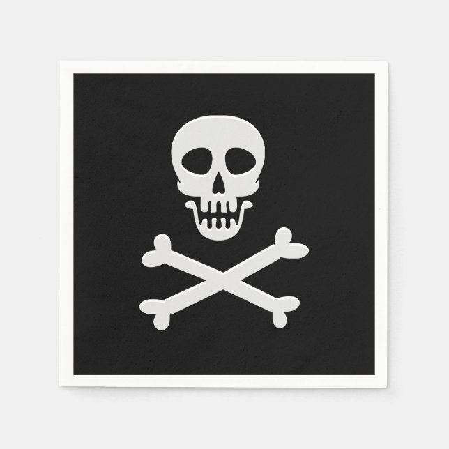 Skull och korsben pappersservett (Framsidan)
