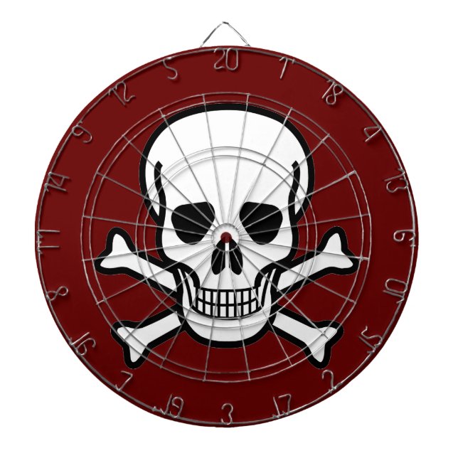 Skull och korsben piltavla (Framsidan)