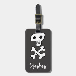 Skull och korsben Pirat Design Bagagebricka