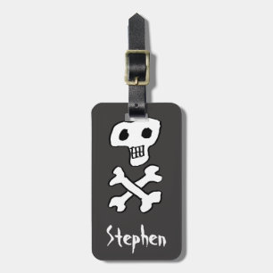 Skull och korsben Pirat Design Bagagebricka