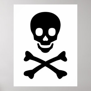Skull och korsben poster