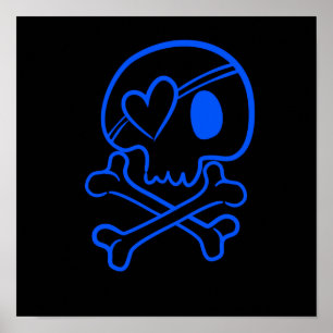 Skull och korsben poster
