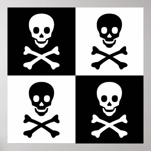 Skull och korsben poster (Framsidan)