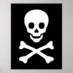 Skull och korsben poster