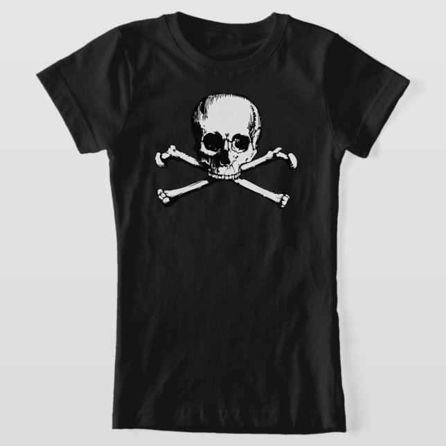 Skull och korsben T-Shirt (Laydown)
