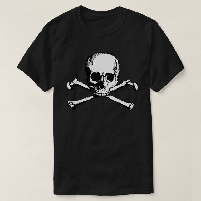 Skull och korsben t shirt (Design framsida)
