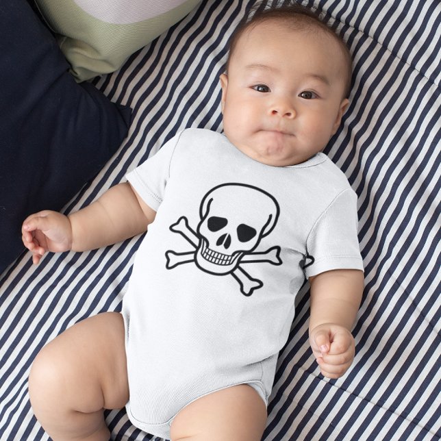 Skull och korsben tee shirt (Skull and Crossbones Baby Bodysuit)