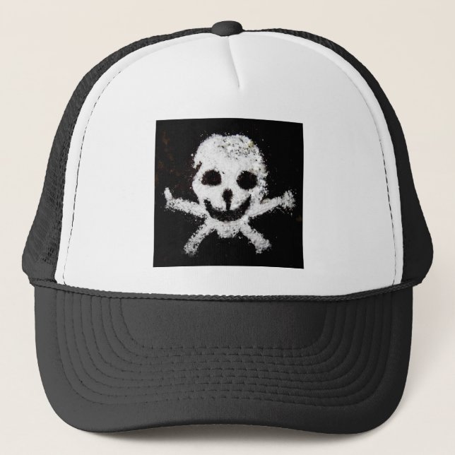 Skull och korsben truckerkeps (Framsida)