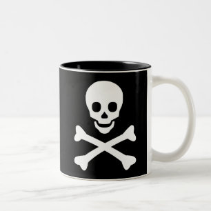 Skull och korsben Två-Tonad mugg