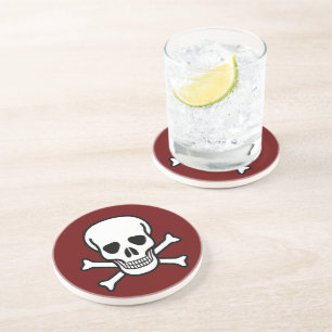 Skull och korsben underlägg sandsten
