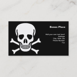 Skull och korsben visitkort