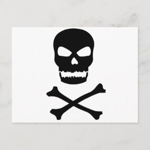 Skull och korsben vykort