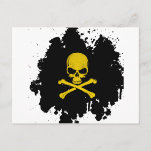 Skull och korsben vykort