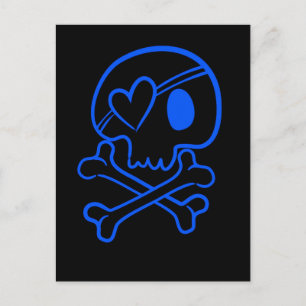 Skull och korsben vykort