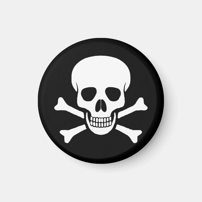 Skull- och korsbensmagnet magnet (Framsidan)