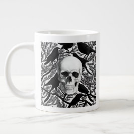 Skull och Kråkor Halloween Jumbo Mugg