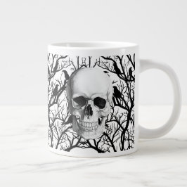 Skull och Kråkor Halloween Jumbo Mugg