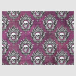 Skull och Lila Gothic Decoupage