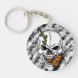 Skull och Monarch Butterfly digital art n