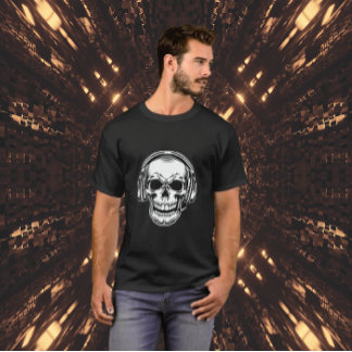 Skull- och Mörk-skuggor T-Shirt