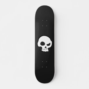 Skull och mustache mini skateboard bräda 18,5 cm