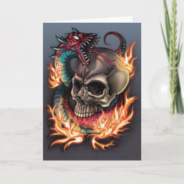 Skull- och ögonblicksbild kort
