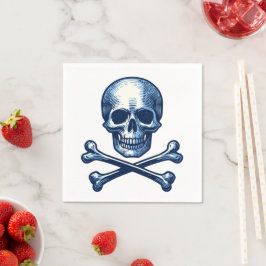 Skull och Pappra Napkins för korsben Pappersservett