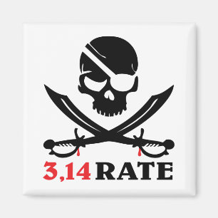 Skull och pirat-sabers magnet