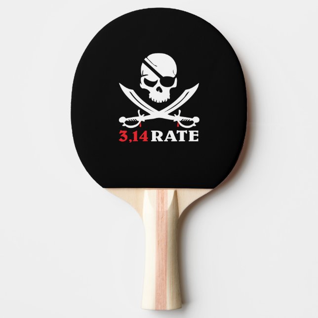 Skull och pirat-sabers pingisracket (Framsidan)