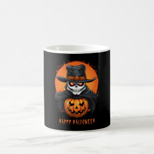 Skull och Pumpkin Kaffemugg