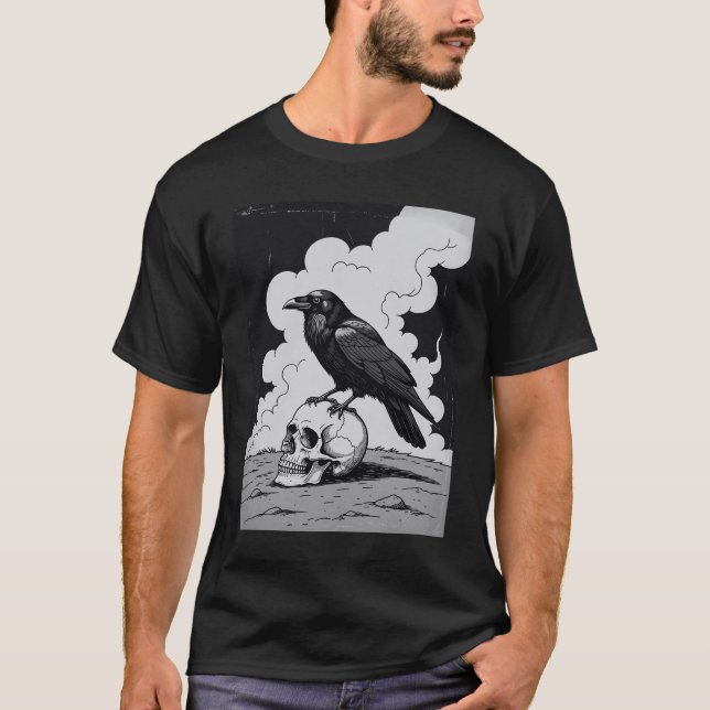 Skull och räv t shirt (Framsida)