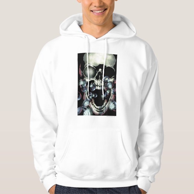 Skull och Ringar - Färg Hoodie (Framsida)