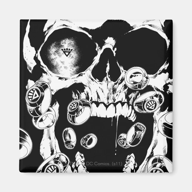 Skull och Ringar Magnet (Framsidan)