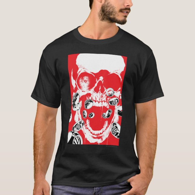 Skull och Ringar - Röd T Shirt (Framsida)