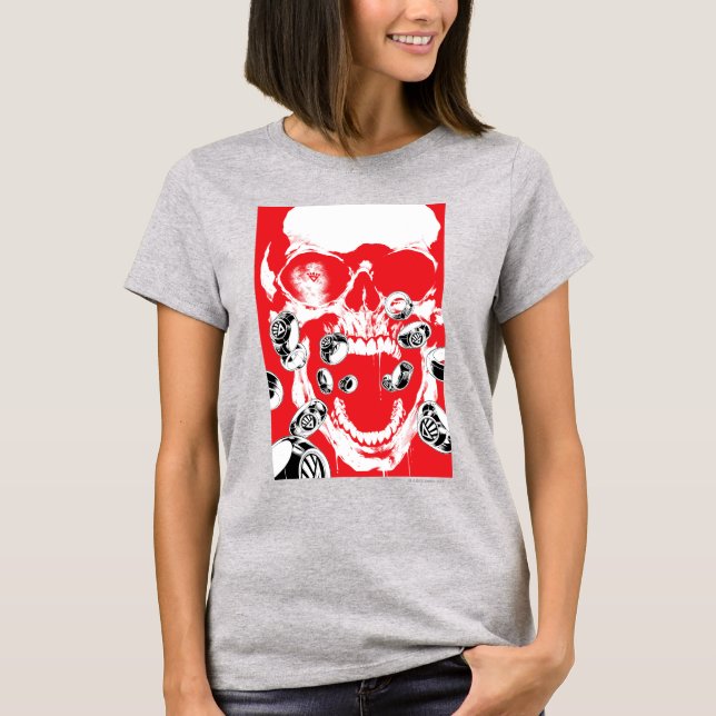 Skull och Ringar - Röd Tee Shirt (Framsida)