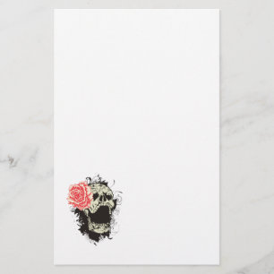 Skull- och ro-anpassningsbar-skrivpapper brevpapper